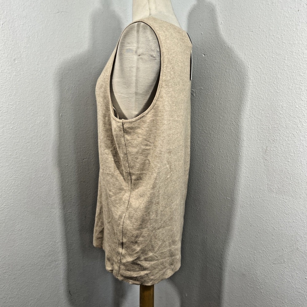 Pink Rose Sweater Vest Pants Womens L Beige Preppy Retro Quiet Luxury Set - Picture 4 of 14